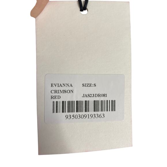 Misha Evianna Gown Maxi Dress Mock Neck Bow Gala Black Tie Formal Prom Size S - Picture 11 of 12